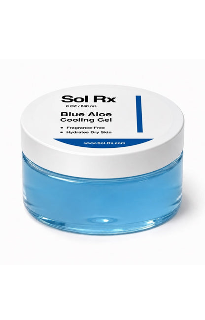 Sol Rx Blue Aloe Cooling Gel 8 OZ jar product image