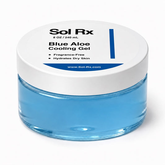 Sol Rx Blue Aloe Cooling Gel 8 OZ jar product image