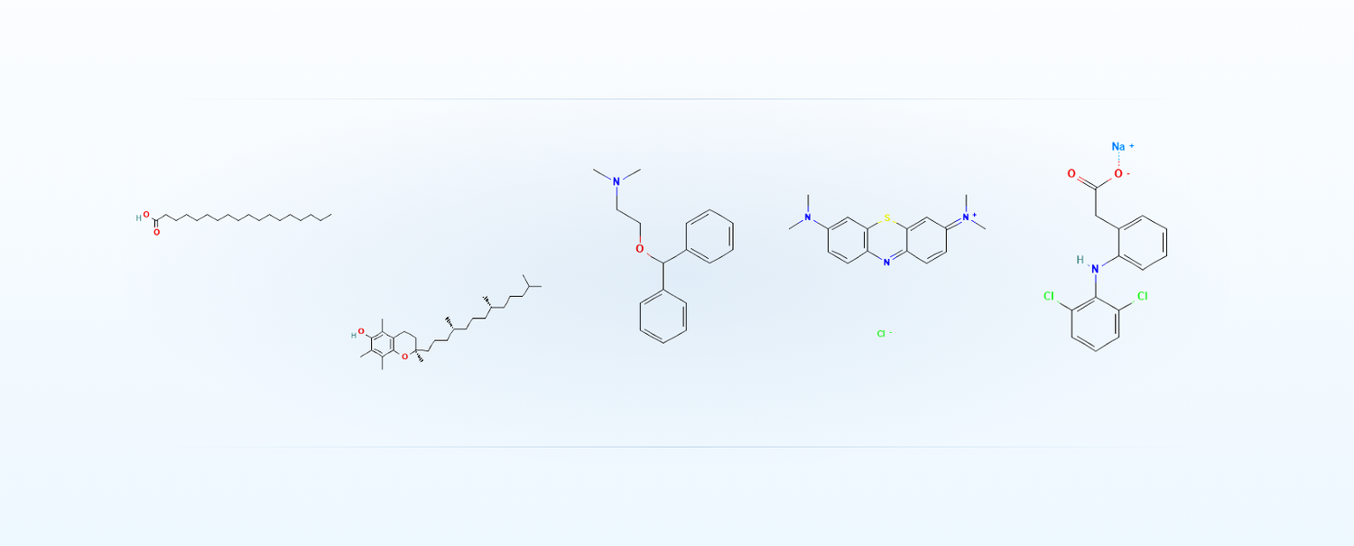 Sol Rx formula molecule structures
